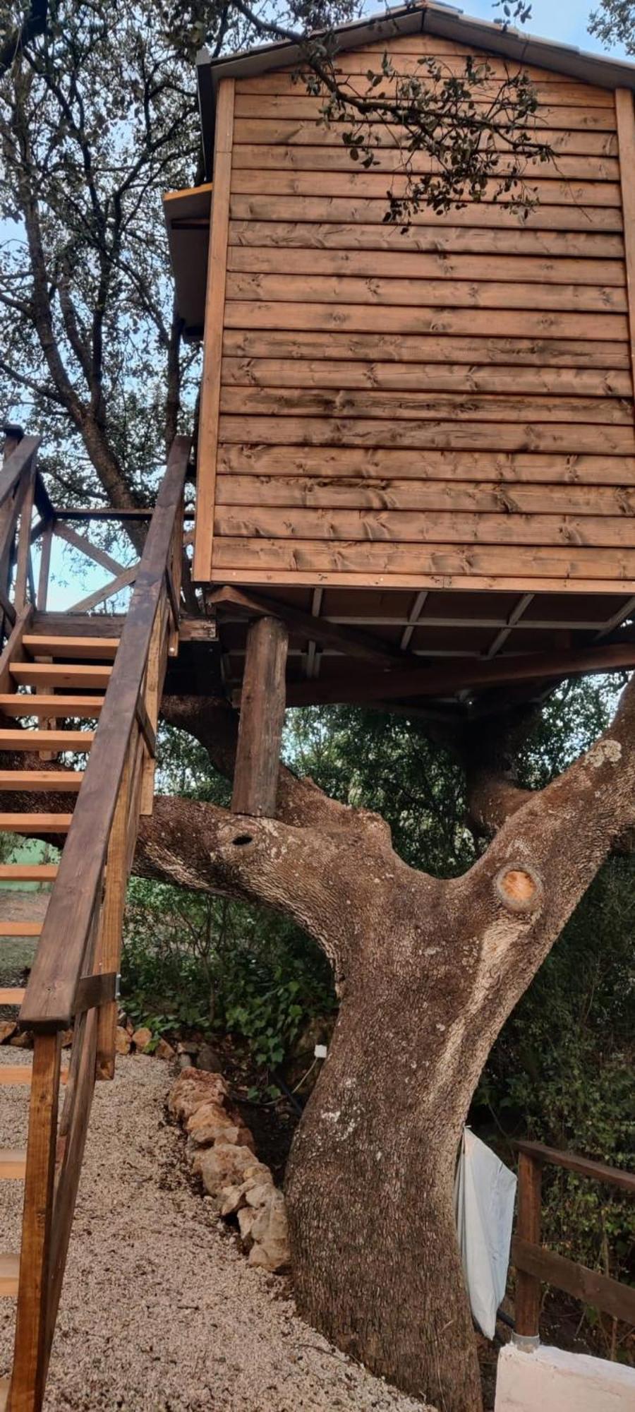 Cabana Del Arbol Lavagarural Villanueva del Rosario Bagian luar foto